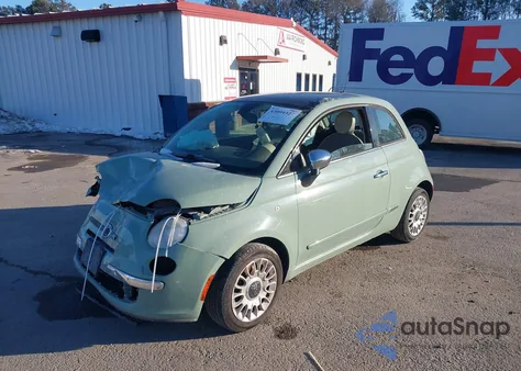 2012 Fiat 500 Lounge z USA, uszkodzony, nr VIN 3C3CFFCR0CT128100